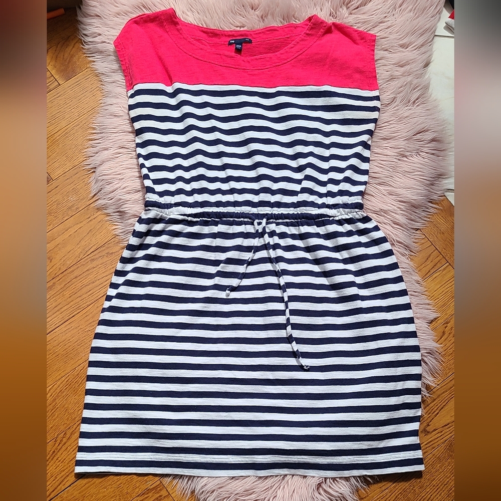 Gap Nautical Navy and White Striped Women's Summer Dress